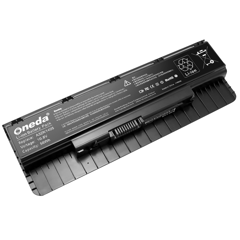 Oneda New Laptop Battery for Asus G58 Series A32N1405 [Li-ion 6-cell 56Wh/5200mAh] 