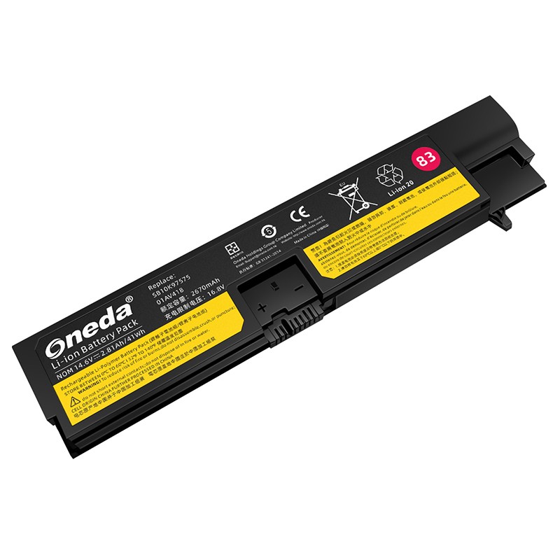 Oneda New Laptop Battery for Thinkpad SB10K97575 Series E570 [Li-ion 4-cell 2670mAh/41Wh] 