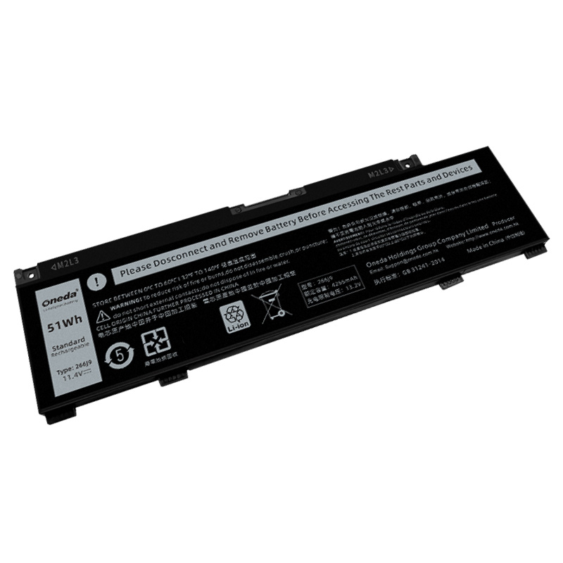 Oneda New Laptop Battery for Dell 266J9 Series 游匣G3 [Li-polymer 3-cell 51Wh] 