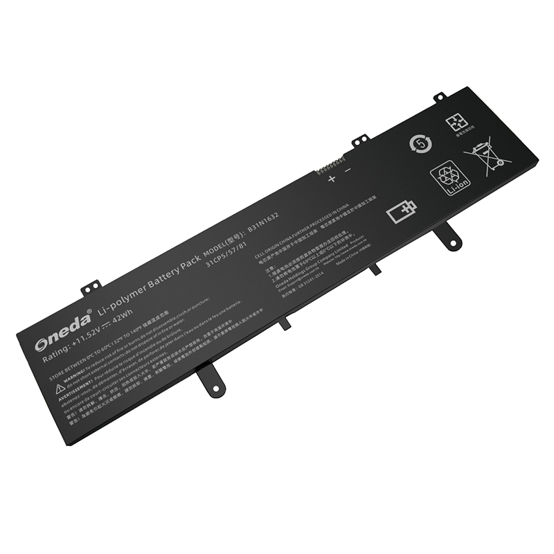 Oneda New Laptop Battery for ASUS B31N1632 Series S4100U [Li-polymer 3-cell 42Wh] 