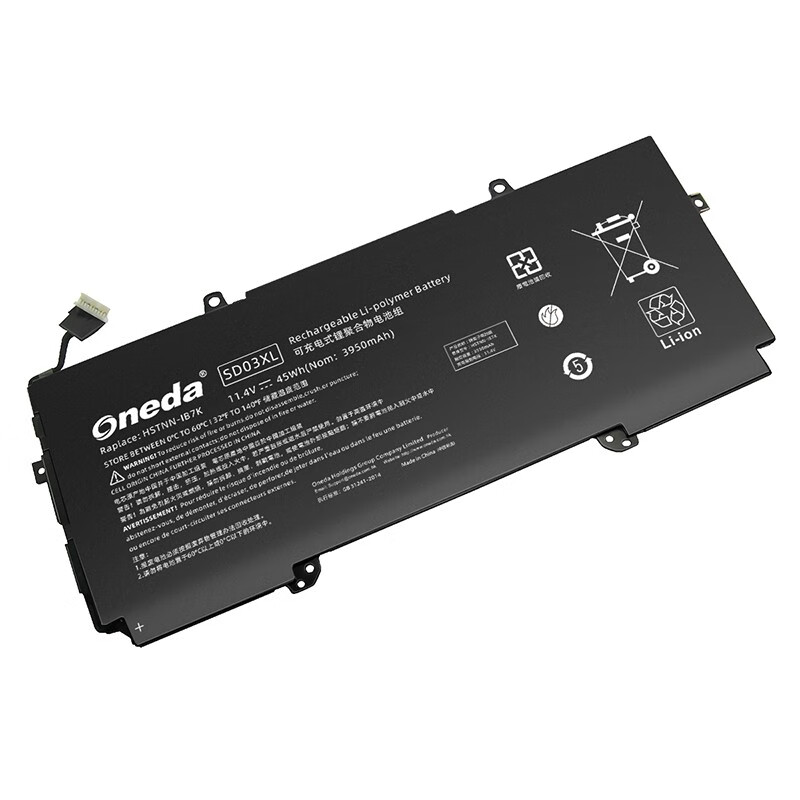 Oneda New Laptop Battery for HP SD03XL 宽款 Series HSTNN-IB7K [Li-polymer 3-cell 45Wh/3950mAh] 