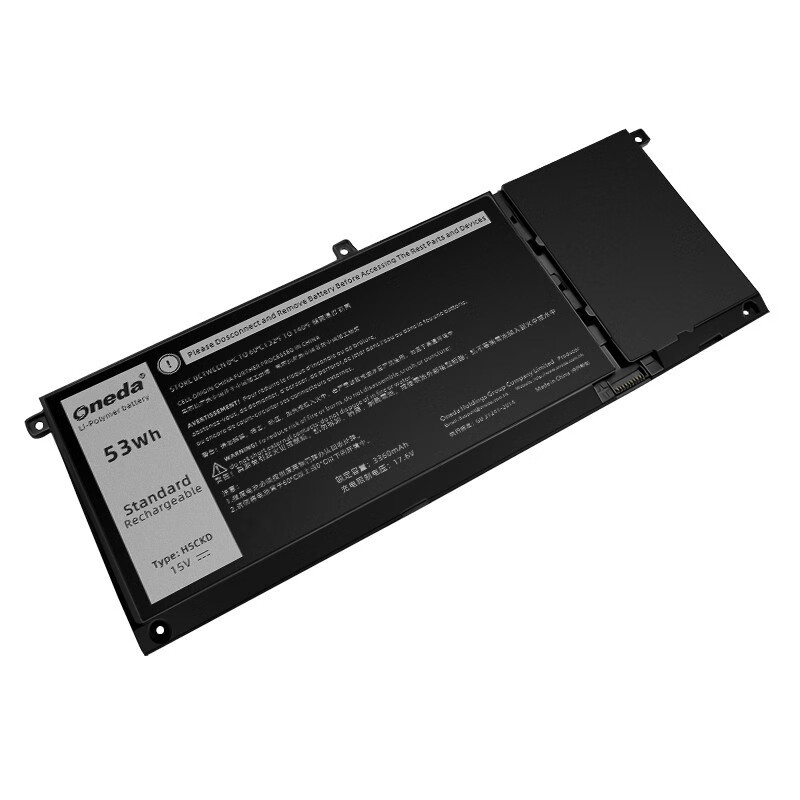 Oneda New Laptop Battery for Dell H5CKD Series P102F002 [Li-polymer 4-cell 53Wh ] 