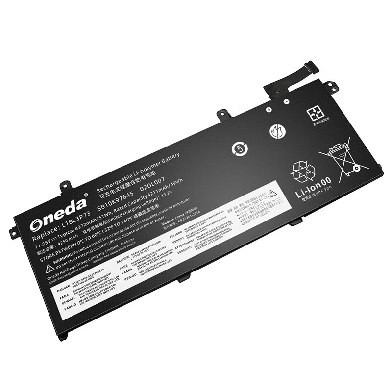 Oneda New Laptop Battery for Lenovo L18L3P73 Series L18M3P73 [Li-polymer 3-cell 4372mAh/51Wh] 