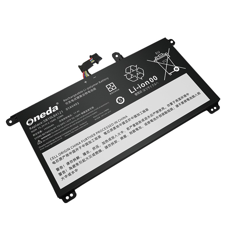 Oneda New Laptop Battery for Lenovo SB10L84121 Series 01AV493 [Li-polymer 4-cell 2.10Ah/ 32Wh] 