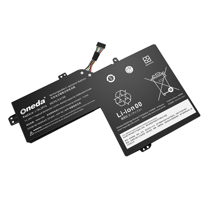 Oneda New Laptop Battery for Lenovo L18L3PF4 Series L18M3PF8 [Li-polymer 3-cell 4630mAh/53Wh] 