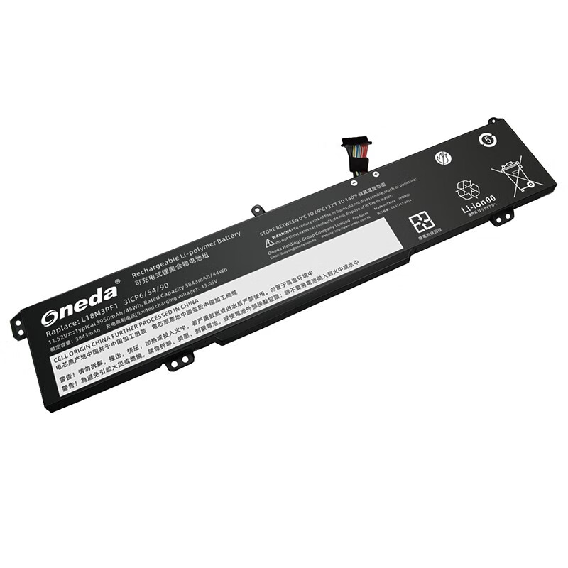 Oneda New Laptop Battery for Lenovo L18M3PF1 Series L18C3PF1 [Li-polymer 3-cell 4000mAh / 45Wh] 