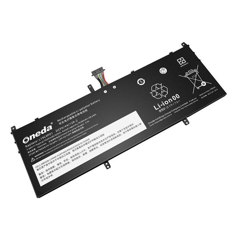 Oneda New Laptop Battery for Lenovo L19C4PD1 Series  L19M4PD1 [Li-polymer 2-cell 7820mAh/60Wh] 